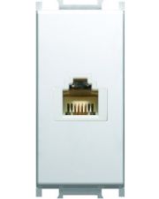 Розетка RJ11 6/6 CAT3 біла KM36PW-B, ТЕМ