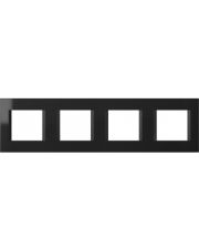 Рамка 4х2М Line черная OL28NB-U, TEM