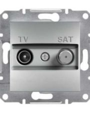 Розетка TV-SAT индивид.1dB без рамки алюминий Asfora, EPH3400461