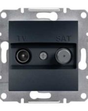Розетка TV-SAT индивид.1dB без рамки антрацит Asfora, EPH3400471