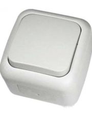 Выключатель накладной 1-кл. серый VIKO Palmiye IP54, 90555501