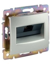 Механизм розетки компьютерной RJ-45 FTP Cat.6 Valena без захватов алюминий