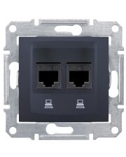 Комп'ютерна розетка Schneider Electric Sedna SDN4400170 (графіт)