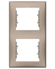 Двопостова вертикальна рамка Schneider Electric Sedna SDN5801168 (титан)