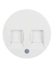 Накладка для суппортов под 2 модуля RJ12/RJ45 полярная белизна Berker R.x