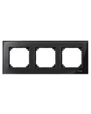 Рамка потрійна M-ELEGANCE glass онікс Merten, MTN404303