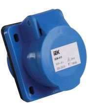 Встраиваемый силовой разъем IEK ССИ-413 (2Р+Е) 16А 220V IP44