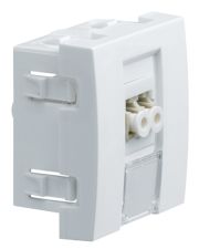 Розетка Hager Systo WS271 для оптического соединения LC 2М (белый)