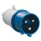 Силовая вилка IEK ССИ-023 (2Р+PЕ) 32А 220V IP44