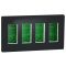 Встановлювальна коробка Schneider Electric NU174454 Unica System+ 4х2 (антрацит)