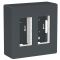Накладна коробка Schneider Electric NU122454 Unica System+ 2х2 (антрацит)