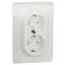 Двойная розетка Schneider Electric NU206718 (винтовой зажим) (алюминий)