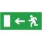 Информационная наклейка на светильник Delux (90012013) «Exit Left» (REL803) 119х323мм