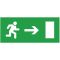 Інформаційна наклейка на світильник Delux (90012015) "Exit Right" (REL803) 119х323мм