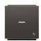 Клавіша вимикача ABB Sky 2CLA850430A1501 8504.3 NS із лінзою із символом «Дзвінок» (чорний оксамит)