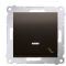 Одинарный проходной выключатель Kontakt Simon Simon 54 Premium DW6L.01/46 с подсветкой (бронза)