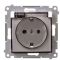 Электрическая розетка Kontakt Simon Simon 54 Premium DGSZ1BZ.01/11A IP44 с заземлением шторками и прозрачной крышкой (белый)