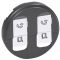 Накладка 2хRJ45 розетки Legrand Celiane (067952) (графит)