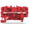 Проходная клемма Wago 2000-1303 для DIN-рейки 35х15 и 35х7,5 Push-in Cage Clamp® Ex e II 1мм² (красная)