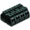 Клеммная колодка Wago 862-8504 N-PE-L1-L2 с штифтами и заземляющим контактом (черная)