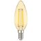 LED лампа IEK LLF-C35-5-230-30-E14-CLG C35 (свеча) 5Вт 230В 2700К E14 серия 360° (золото)