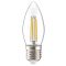 Прозрачная LED лампа IEK LLF-C35-5-230-30-E27-CL C35 (свеча) 5Вт 230В 3000К E27 серия 360°