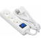 Сетевой фильтр 2E U03ESM3W 3xSchuko 3Gх 1.0мм 3м с кнопкой (белый)