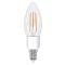 Прозора лампа Electrum Elegant GL LC-4FP C37 5Вт Е14 4000K (A-LC-1880)