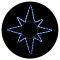 Уличная светодиодная гирлянда Delux EN MOTIF Star (90012985) 65х75см 8 мигающих диодов IP44 (белый свет)