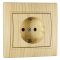 Матовая Розетка Lezard «Mira» 701-5252-122В ПБТ с/з (дуб беленый)