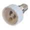 Пластиковий перехідник E.Next e.lamp adapter.Е14/GU10.white Е14 на GU10 (s9100040)
