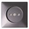 Панель розетки E.Next e.lux.12211L.pn.anthracite антрацит (ins0040036)
