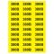 Знак "380 В" Аско-Укрем 38х90мм (SES030171) на листе 30 шт