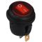 Переключатель Аско-Укрем KCD1-5-101NW R/B (0-I) IP65 с подсветкой круглый красный (A0140040074)