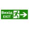 Наклейка TNSy «Вихід EXIT праворуч» 320х115мм 
(S504 (TNSy5000089)