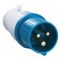 Переносная вилка TNSy 23 2Р+PЕ 32А 220В IP44 (TNSy5500435)
