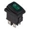 Переключатель TNSy KCD1-4-201WN G/B с подсветкой IP65 зеленый (TNSy5500703)