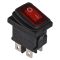 Переключатель TNSy KCD1-4-201WN R/B с подсветкой IP65 красный (TNSy5500704)