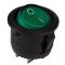 Переключатель TNSy KCD1-5-102 G/B круглый зеленый (TNSy5500712)