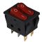 Переключатель TNSy KCD2-5-2101N R+R/B с подсветкой красный (TNSy5500797)
