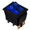 Переключатель TNSy KCD2-2101N BL+BL/B с подсветкой синий (TNSy5500814)