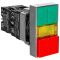 Пластиковая двойная кнопка Chint NP2-EW8465 1NO+1NC AC/DC 220/230В(LED) IP40 (575344)