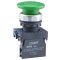 Кнопка грибок Chint NP8-11M/13 1NO+1NC Ø40мм с самовозвратом зеленая IP65 (667264)