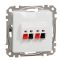 Аудіорозетка Schneider Electric Sedna Design & Elements біла SDD111411