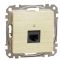 Компьютерная розетка Schneider Electric Sedna Design & Elements RJ45 кат. 6 STP береза SDD180461