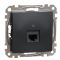 Компьютерная розетка Schneider Electric Sedna Design & Elements RJ45 кат. 6 STP черная SDD114461