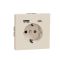 Розетка Schneider Electric D-Life MTN2367-6033 16А USB/Type-C 3А сахара