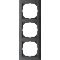 Трехместная рамка Schneider Electric M-PURE MTN4030-3614 антрацит