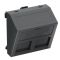 Кутовая накладка для супортов модуля OBO Bettermann 45х45 2x45 (AMP SL Series Brand-Rex Nexans) черно-серая (6119240)