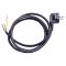 Вилка зі шнуром E.Next e.wire.plug.black.0,75 3х0,75 1,2м чорний (l020012)